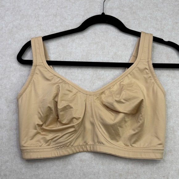 Comfort Choice Wireless T-Shirt Full Coverage Nude Beige Size 40DD Bra EUC - Picture 1 of 6